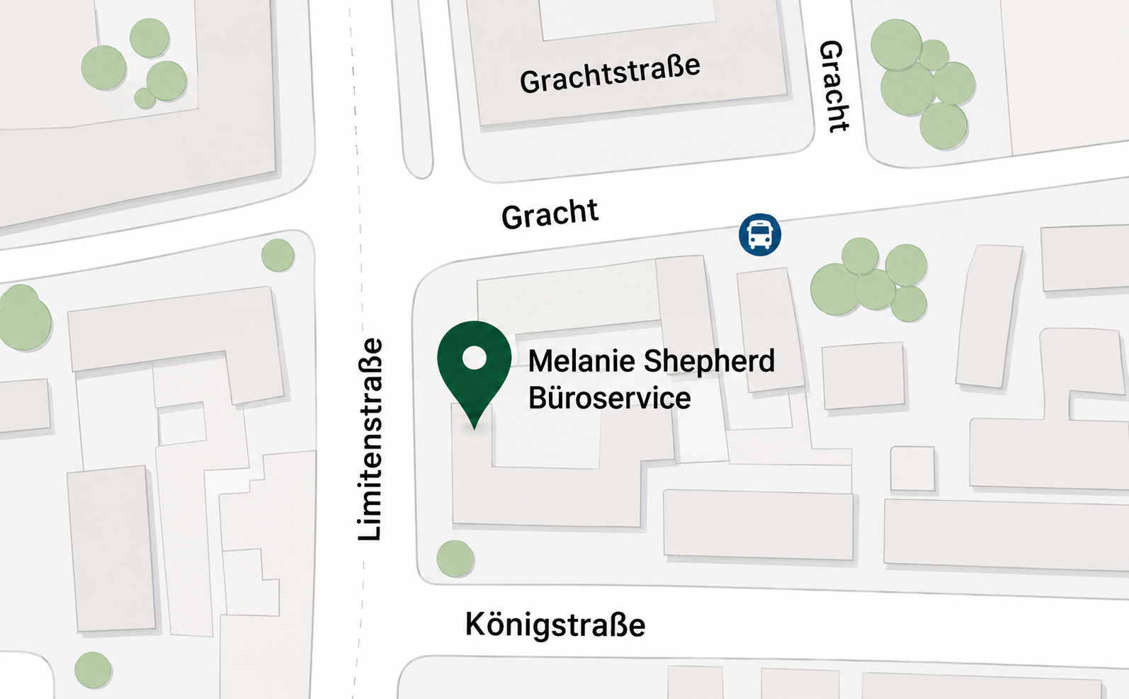 Stilisierte Standortkarte für Mönchengladbach - Melanie Shepherd